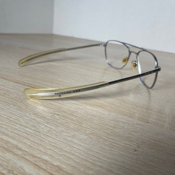 Randolph Engineering Aviator RE 140MM Sunglasses Matte Chrome AF-52-20 - Picture 9 of 10